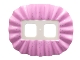 Part No: 24087pb04  Name: Minifigure Skirt Plastic, Ruffled (Ballerina Tutu) with Bright Pink Top, Silver Dots Pattern