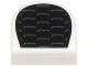 Part No: 24246pb059  Name: Tile, Round 1 x 1 Half Circle Extended with Black and Dark Silver Air Vent Grille Pattern