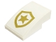 Part No: 24309pb036  Name: Slope, Curved 3 x 2 with Gold Police Star Badge Logo Pattern (Sticker) - Set 60316