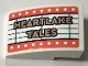 Part No: 24309pb063R  Name: Slope, Curved 3 x 2 with Theater Sign with Coral Border and 'HEARTLAKE TALES' Pattern Model Right Side (Sticker) - Set 41714