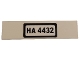 Part No: 2431pb0238  Name: Tile 1 x 4 with 'HA 4432' on White Background Pattern (Sticker) - Set 4432