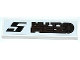 Part No: 2431pb0271R  Name: Tile 1 x 4 with Black Number '5' and 'NUTY REZ' Pattern Model Right Side (Sticker) - Set 8149