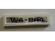 Part No: 2431pb0367 Name: Tile 1 x 4 with 'W4-BR4' Pattern (Sticker) - Set 8258 Part No: 2431pb0367 Name: Tile 1 x 4 with 'W4-BR4' Pattern (Sticker) - Set 8258