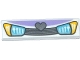 Part No: 2431pb0369 Name: Tile 1 x 4 with Blue Headlights and Grille with Heart Pattern Part No: 2431pb0369 Name: Tile 1 x 4 with Blue Headlights and Grille with Heart Pattern