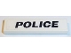 Part No: 2431pb0419 Name: Tile 1 x 4 with Black 'POLICE' on White Background Pattern (Sticker) - Set 8152 Part No: 2431pb0419 Name: Tile 1 x 4 with Black 'POLICE' on White Background Pattern (Sticker) - Set 8152