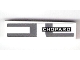 Part No: 2431pb0553R  Name: Tile 1 x 4 with 'CHOPARD' and Dark Bluish Gray Markings Pattern Model Right Side (Sticker) - Set 75876