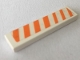 Part No: 2431pb0629R Name: Tile 1 x 4 with Orange and White Stripes Pattern Model Right Side (Sticker) - Set 7709 Part No: 2431pb0629R Name: Tile 1 x 4 with Orange and White Stripes Pattern Model Right Side (Sticker) - Set 7709