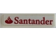Part No: 2431pb0681  Name: Tile 1 x 4 with Red Santander Logo Pattern (Sticker) - Set 75879