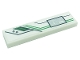 Part No: 2431pb0746R Name: Tile 1 x 4 with Black and Bright Green Lines and White Exclamation Mark on Silver Background Pattern Model Right Side (Sticker) - Set 80020 Part No: 2431pb0746R Name: Tile 1 x 4 with Black and Bright Green Lines and White Exclamation Mark on Silver Background Pattern Model Right Side (Sticker) - Set 80020