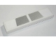 Part No: 2431pb0762  Name: Tile 1 x 4 with 2 Silver Trapezoids Pattern (Sticker) - Set 76900