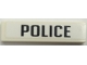 Part No: 2431pb0799 Name: Tile 1 x 4 with Black 'POLICE' Pattern (Sticker) - Set 8135 Part No: 2431pb0799 Name: Tile 1 x 4 with Black 'POLICE' Pattern (Sticker) - Set 8135
