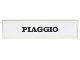 Part No: 2431pb0808 Name: Tile 1 x 4 with Black 'PIAGGIO' Logo on White Background Pattern (Sticker) - Set 10298 Part No: 2431pb0808 Name: Tile 1 x 4 with Black 'PIAGGIO' Logo on White Background Pattern (Sticker) - Set 10298