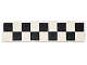 Lego part: Tile 1 x 4 with Black Checkered Pattern