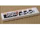 Part No: 2431pb104  Name: Tile 1 x 4 with 'FUEL4 SPEED' on Black and Orange Stripes Pattern (Sticker) - Set 8135