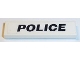 Part No: 2431pb419  Name: Tile 1 x 4 with Black 'POLICE' on White Background Pattern (Sticker) - Set 8152