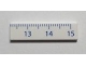 Part No: 2431pb425  Name: Tile 1 x 4 with Ruler CM 13 - 15 Pattern