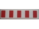 Part No: 2431pb480  Name: Tile 1 x 4 with 5 Red Stripes Pattern (Sticker) - Set 9493