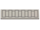 Lot ID: 375902512  Part No: 2431pb526  Name: Tile 1 x 4 with 11 Light Bluish Gray Rectangles Pattern (BrickHeadz Stormtrooper Belt)