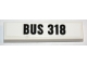 Part No: 2431pb555  Name: Tile 1 x 4 with 'BUS 318' Pattern (Sticker) - Set 10259