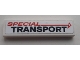 Part No: 2431pb668  Name: Tile 1 x 4 with 'SPECIAL TRANSPORT' Pattern (Sticker) - Set 60183