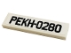 Part No: 2431pb688  Name: Tile 1 x 4 with 'PEKH-0280' on White Background Pattern (Sticker) - Set 10265