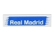 Part No: 2431pb789  Name: Tile 1 x 4 with White 'Real Madrid' on Blue Background Pattern (Sticker) - Set 10299