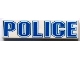 Part No: 2431px14  Name: Tile 1 x 4 with 'POLICE' Blue Outline Pattern