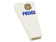 Part No: 2449pb014R  Name: Slope, Inverted 75 2 x 1 x 3 with Blue 'POLICE' and Gold Police Badge Pattern Model Right Side (Sticker) - Set 60141