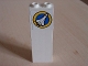 Part No: 2454pb005  Name: Brick 1 x 2 x 5 with Space Port Logo Shuttle Pointing Right Pattern (Sticker) - Set 6456