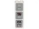 Part No: 2454pb136  Name: Brick 1 x 2 x 5 with SW Cloud City Control Panels Pattern (Sticker) - Set 75222