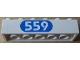 Part No: 2456pb002  Name: Brick 2 x 6 with White '559' in Blue Oval Pattern (Sticker) - Set 6559