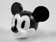 Part No: 24629pb04  Name: Minifigure, Head, Modified Mouse with Molded Black Top and Ears and Printed Nose and Eyes with Eyelashes Pattern (Vintage Minnie)