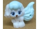 Part No: 24889pb01  Name: Dog, Whisker Haven Tales, Cinderella's Puppy with Light Aqua Bangs and Tail, Bright Light Blue Eyes and Dark Brown Nose Pattern (Pumpkin)