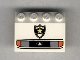 Part No: 2513px2  Name: Vehicle, Mudguard 3 x 4 Slope with Headlights and Police Yellow Star Badge Pattern