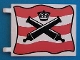 Part No: 2525px1  Name: Flag 6 x 4 with Crossed Cannons over Red Stripes Pattern