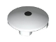 Part No: 2654pb023  Name: Plate, Round 2 x 2 with Rounded Bottom (Boat Stud) with Small Black Circle / Eye Pattern