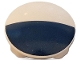 Part No: 2654pb030  Name: Plate, Round 2 x 2 with Rounded Bottom (Boat Stud) with Dark Blue Half Circle Pattern