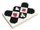 Part No: 26603pb045  Name: Tile 2 x 3 with Red Heart and Diamond, White Club and Spade, Black Checkered Pattern (Sticker) - Set 41231