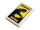 Part No: 26603pb123  Name: Tile 2 x 3 with Black 'COMING' and Dinosaur, Yellow 'SOON' Pattern (Sticker) - Set 75934
