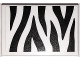 Part No: 26603pb262  Name: Tile 2 x 3 with Black Zebra Stripes Camouflage Pattern (Sticker) - Set 60267