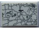 Part No: 26603pb311  Name: Tile 2 x 3 with Light Bluish Gray Map with Black Line and Dot Pattern (Sticker) - Set 21336