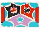 Part No: 26603pb406  Name: Tile 2 x 3 with Spiders on Black, Medium Azure, Medium Lavender and Red Spider Web Pattern