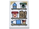 Part No: 26603pb451  Name: Tile 2 x 3 with Refrigerator Shelves, Bottles, Dark Tan Carton 'MINE' and Red and Sand Green Ice Cream with Iron Man and Hulk Pattern (Sticker) - Set 76218