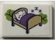 Part No: 26603pb501  Name: Tile 2 x 3 with Cat Sleeping in Treehouse Bed and 'ZZZ' Pattern (Sticker) - Set 41679