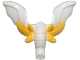 Part No: 2689pb01  Name: Minifigure Elephant Ears and Trunk with Yellow Tusks Pattern