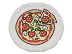 Lot ID: 392940629  Part No: 27372pb06  Name: Duplo Utensil Disk with Pizza with Pepperoni, Mushrooms, Basil, and Black Olives Pattern