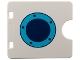 Part No: 27382pb009  Name: Duplo Door / Window Pane 1 x 4 x 3 with Semi Oval Cutout with Medium Azure and Dark Blue Porthole Pattern