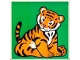 Part No: 2756pb189  Name: Duplo, Tile 2 x 2 x 1 with Tiger Mosaic Picture 09 Pattern