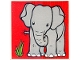 Part No: 2756pb209  Name: Duplo, Tile 2 x 2 x 1 with Elephant Mosaic Picture 11 Pattern