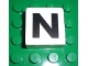 Part No: 2756pb321  Name: Duplo, Tile 2 x 2 x 1 with Black Capital Letter N Pattern